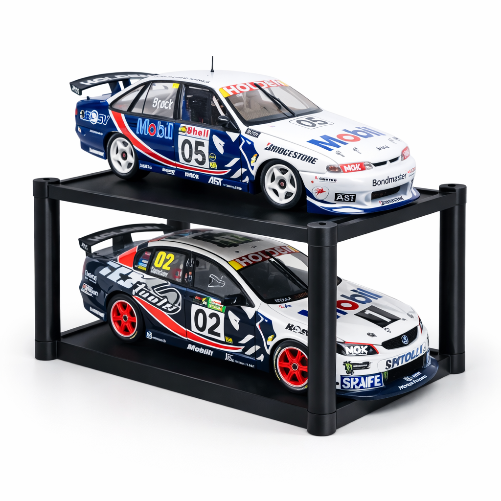 2-Pack 1:18 STACKABLE Model Car Collectable Stacker Stand Modular System