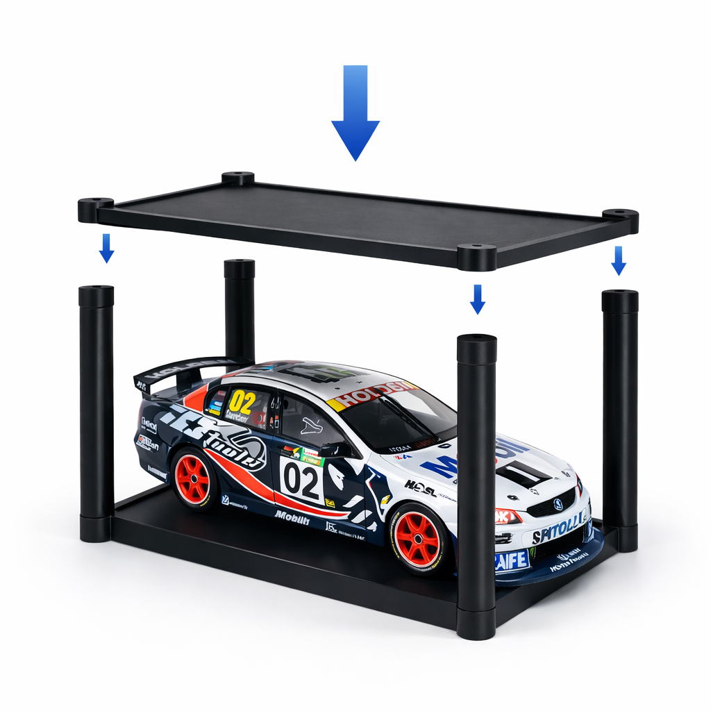 2-Pack 1:18 STACKABLE Model Car Collectable Stacker Stand Modular System