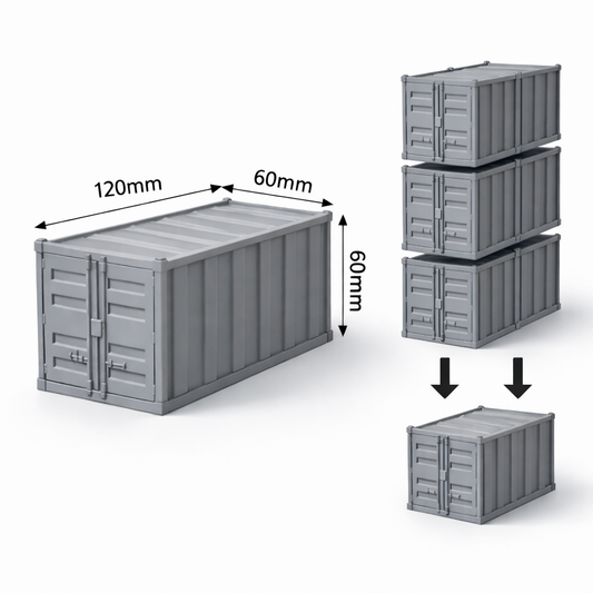Stackable Shipping Container for Warhammer 40k Wargaming Scenery Infinity