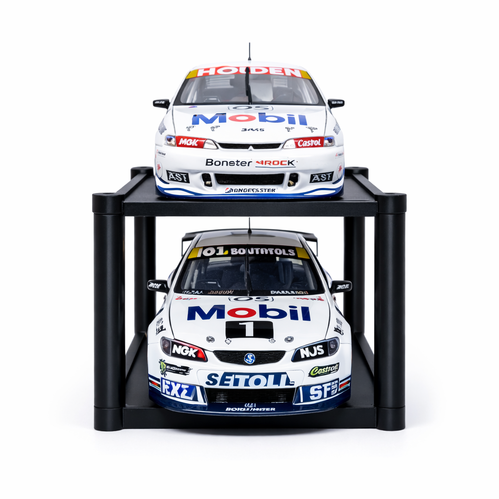 2-Pack 1:18 STACKABLE Model Car Collectable Stacker Stand Modular System