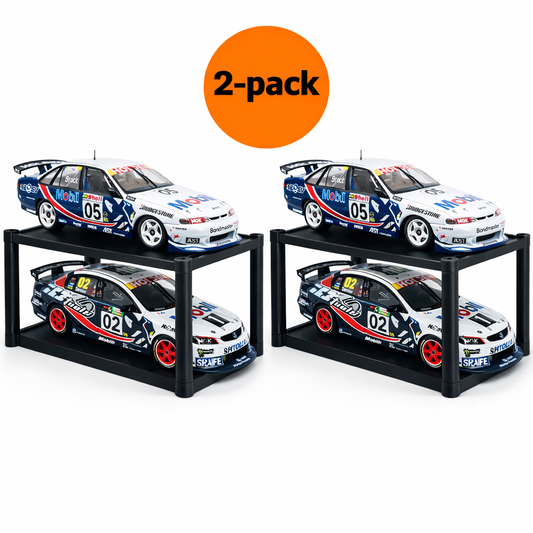 2-Pack 1:18 STACKABLE Model Car Collectable Stacker Stand Modular System